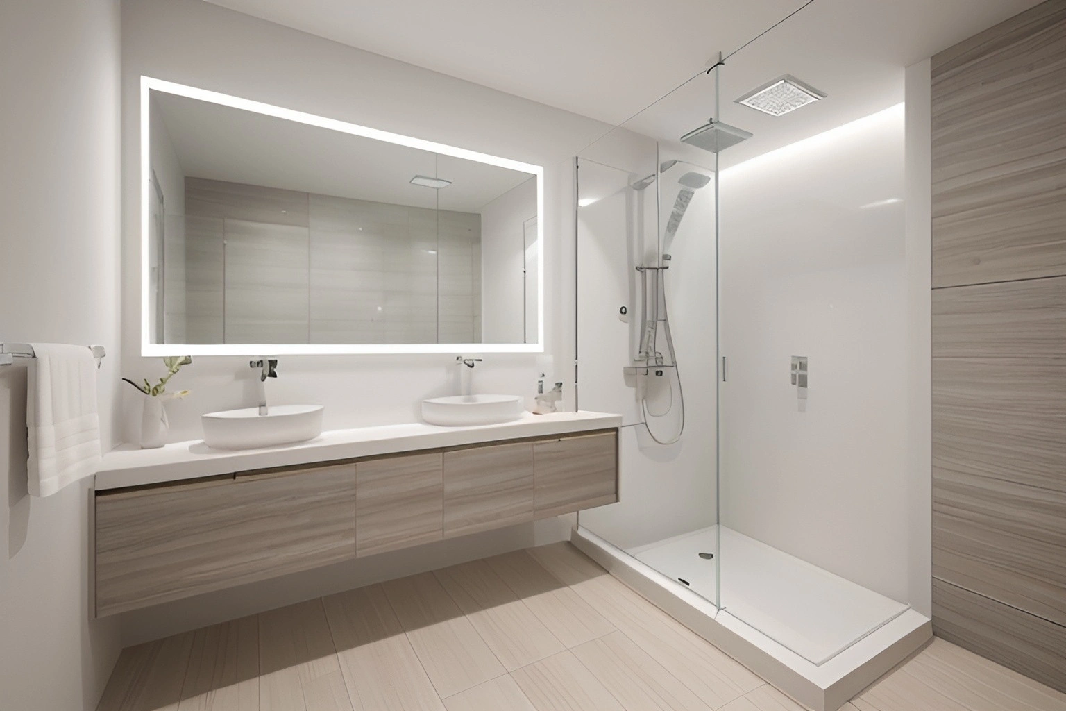 Mieszkanie subtelna elegancja lazienka