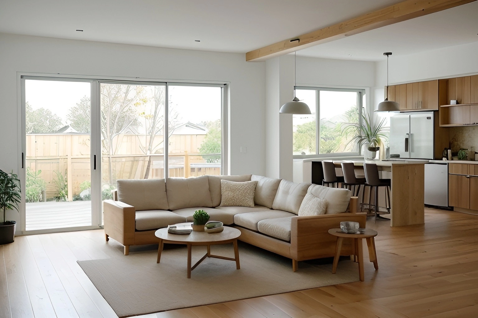 Mieszkanie z ogródkiem w stylu subtelnej elegancji